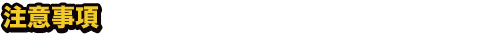 注意事項