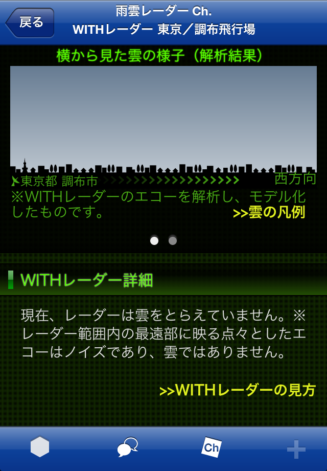 雨雲レーダー Ch.