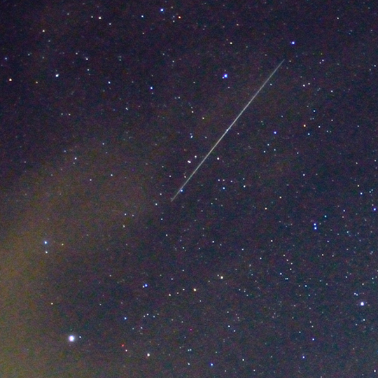 ペルセウス座流星群ピーク