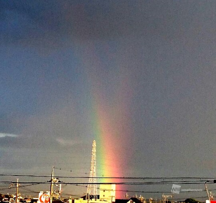 2本に枝分かれ！？近畿で珍しい虹を目撃 | ウェザーニュース