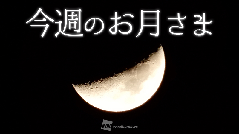 今週のお月さま 意外と知らない上弦 下弦の見分け方 ウェザーニュース