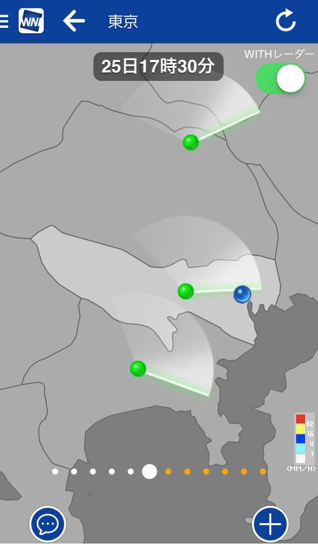 雨雲レーダー Ch.