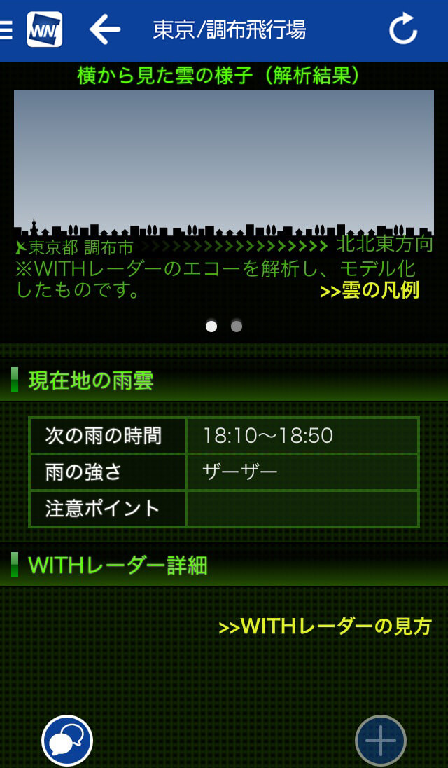 雨雲レーダー Ch.