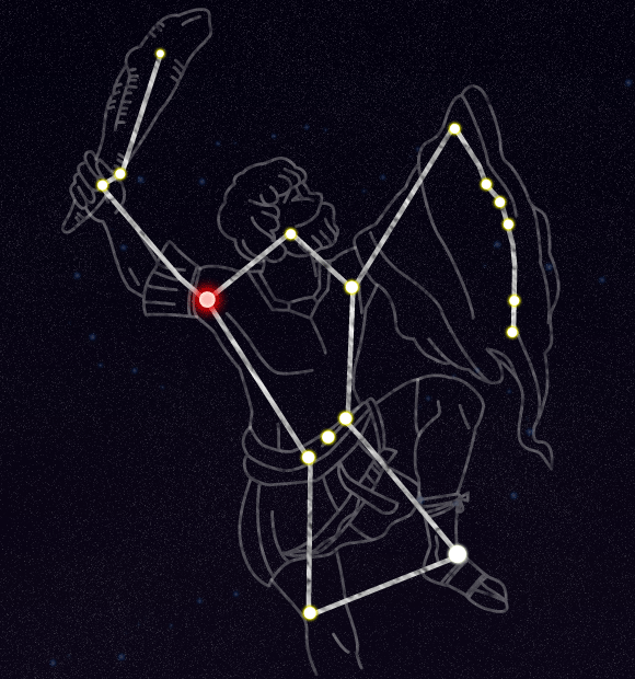 オリオン座星図