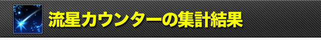 流星カウンターの集計結果