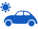 炎天下の車