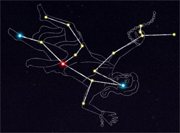 アンドロメダ座星図